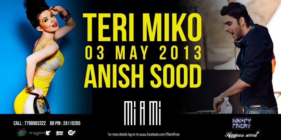 SURPRISE GIG!! ANISH SOOD and DJ TERI at Miami, Pune ...